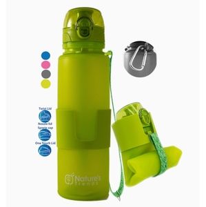 Nature's Trends Collapsible Silicone Water Bottle